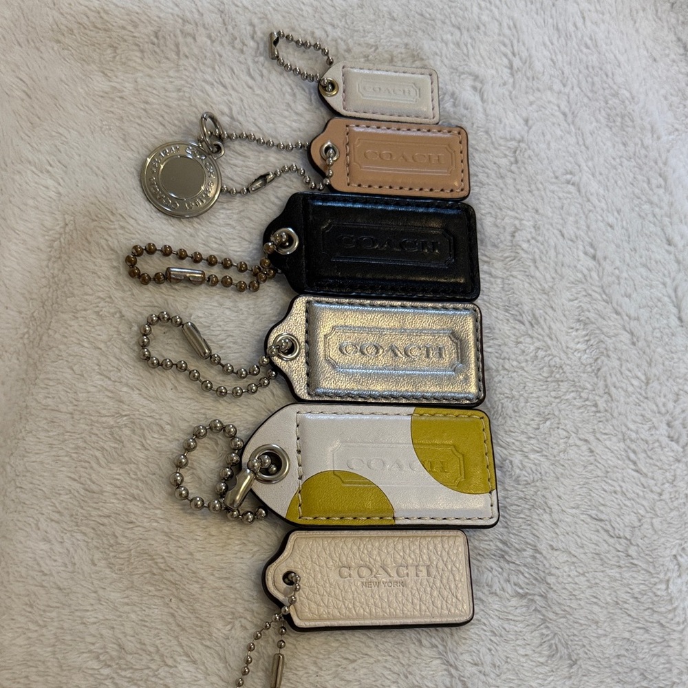 Coach hangtag/charm lot of 7